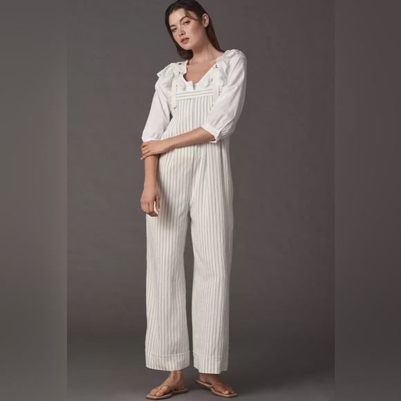 NWT Anthropologie Maeve Waders Wide-Leg Jumpsuit 🍓 - Picture 3 of 6